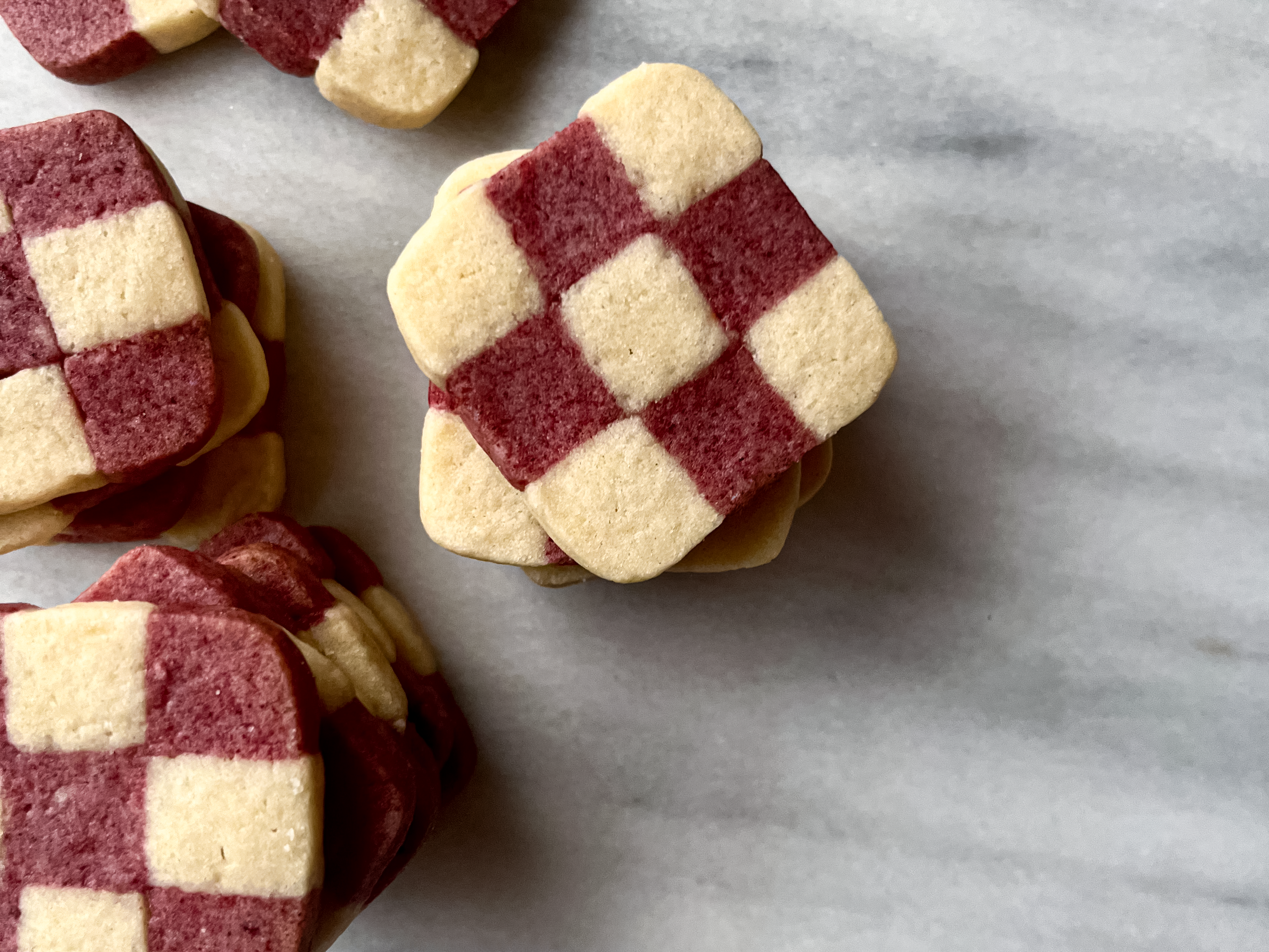 Cherry Amaretto Checkerboard Cookies-image